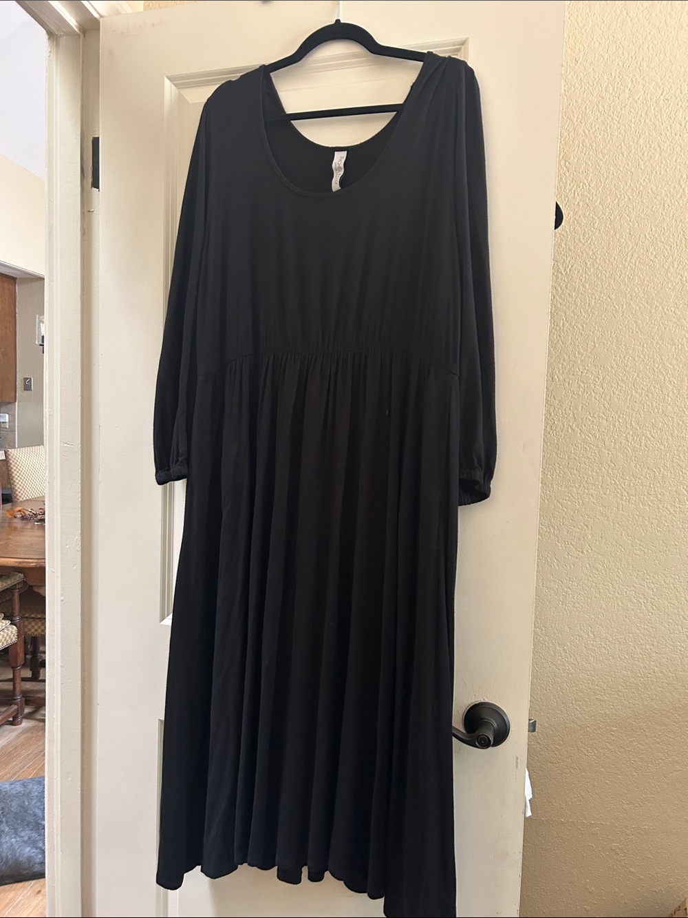Rachel Pally Black Long Sleeve Maxi Dress